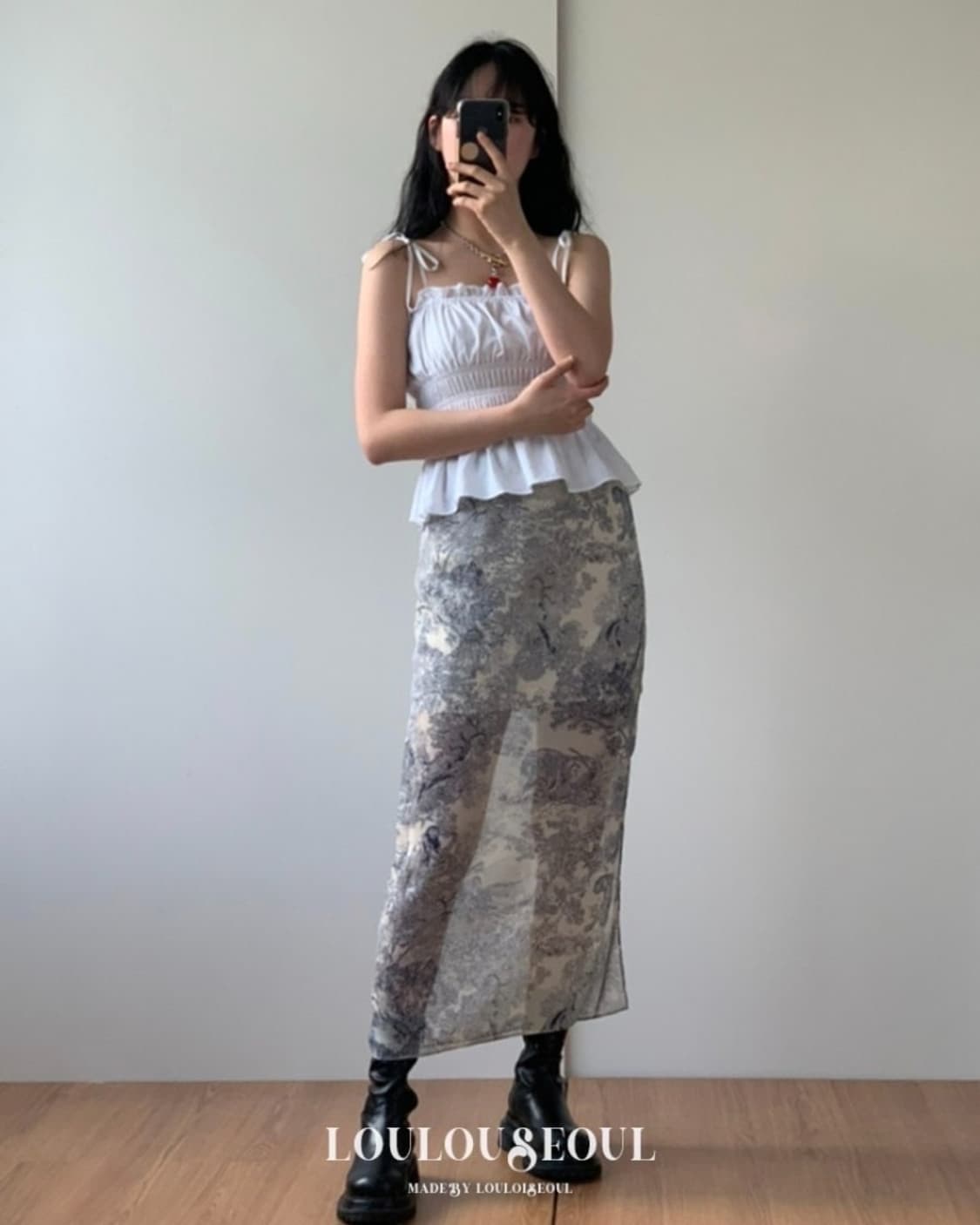 [새상품] 루루서울 아레스 스커트 베이지 상품이미지1