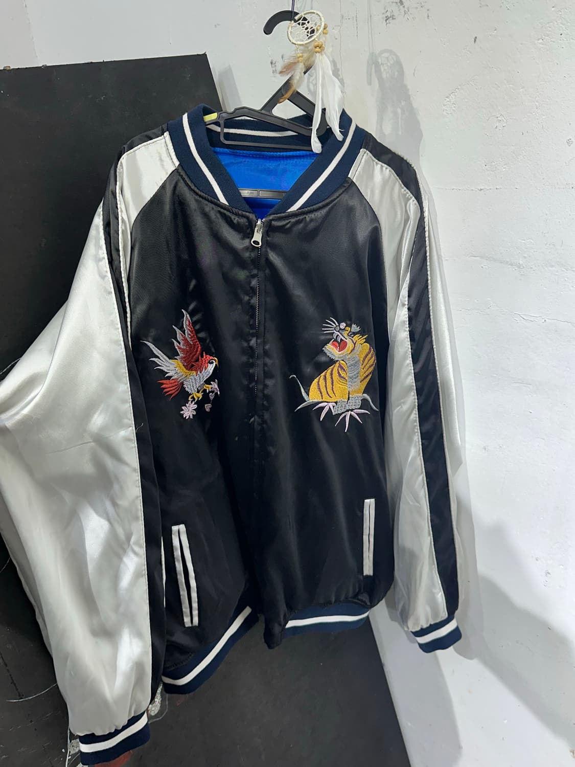 Jpn 일본빈티지 재패니즈 오리엔탈 리버시블 스카잔 자켓 XL 상품이미지9