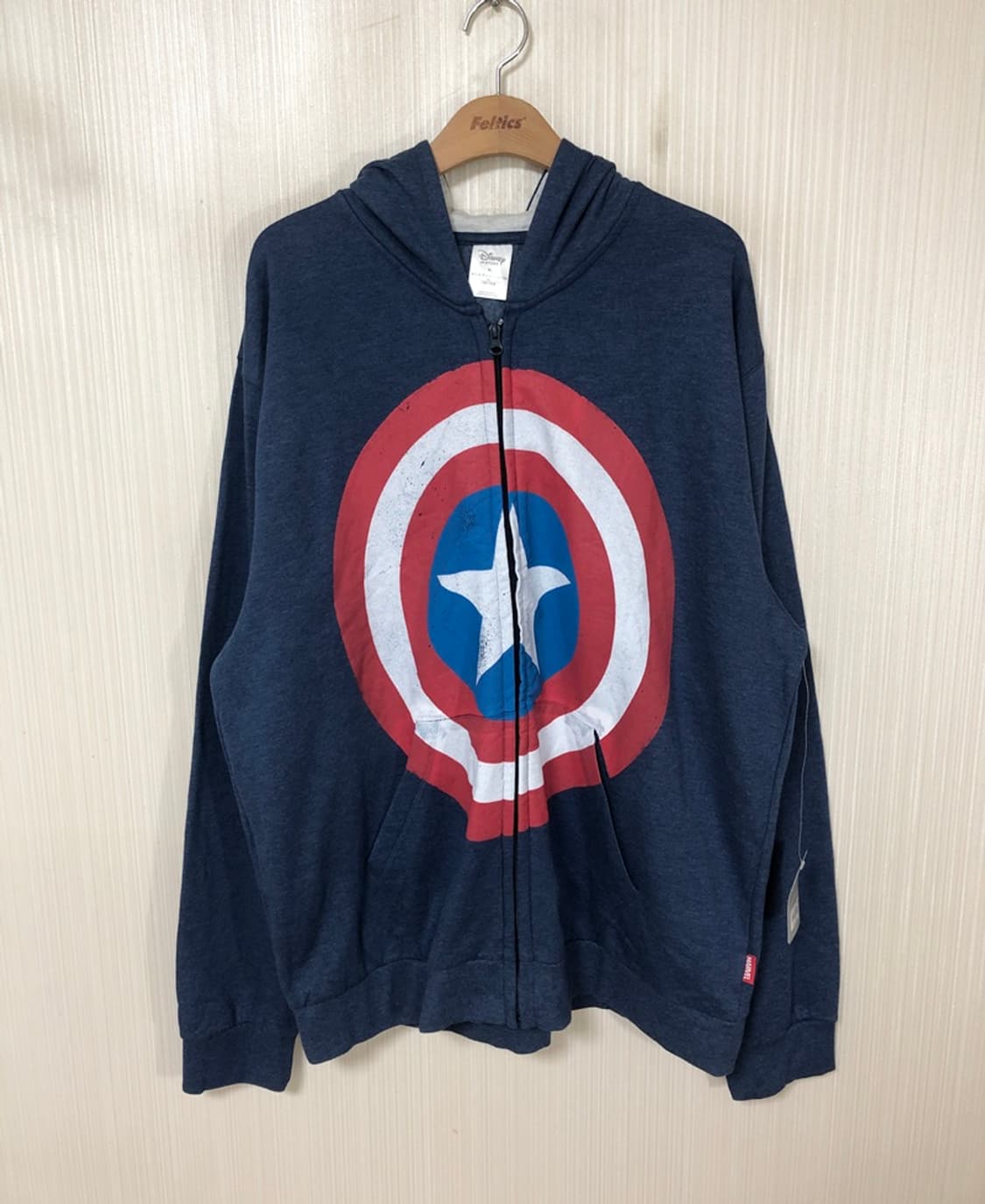 디즈니스토어 마블 캡틴아메리카 빅사이즈 후드집업 XL(해외) 상품이미지1