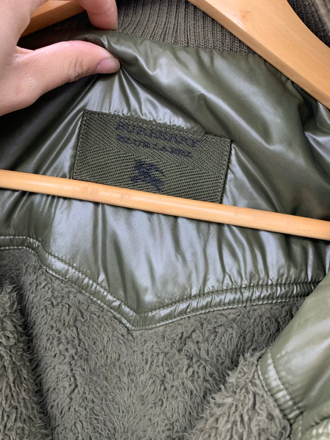 버버리 블루라벨 y2k 리버시블 다운 베스트  상품이미지8