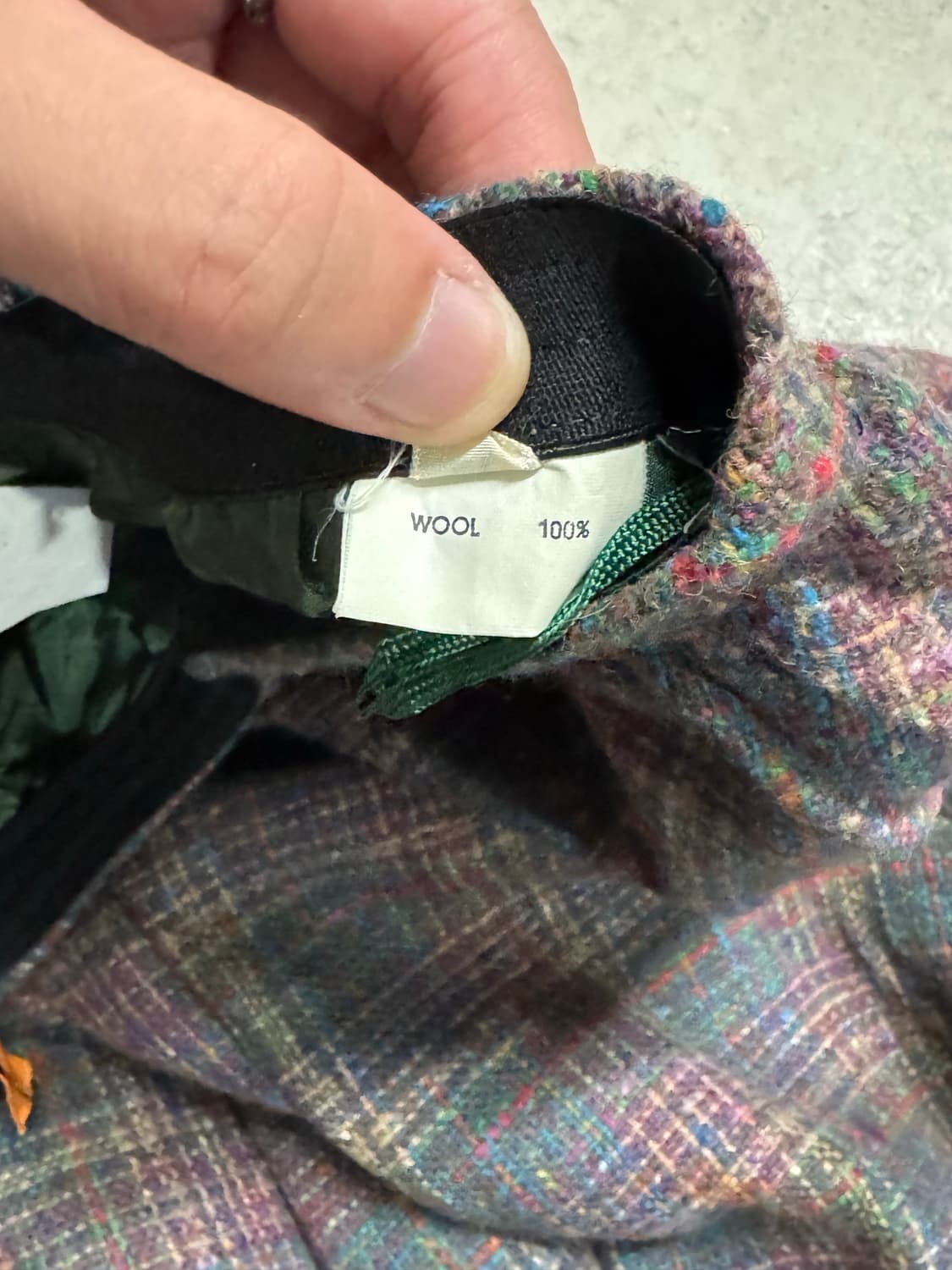 90s Missoni 미쏘니 체크패턴 울 벌룬팬츠  상품이미지6