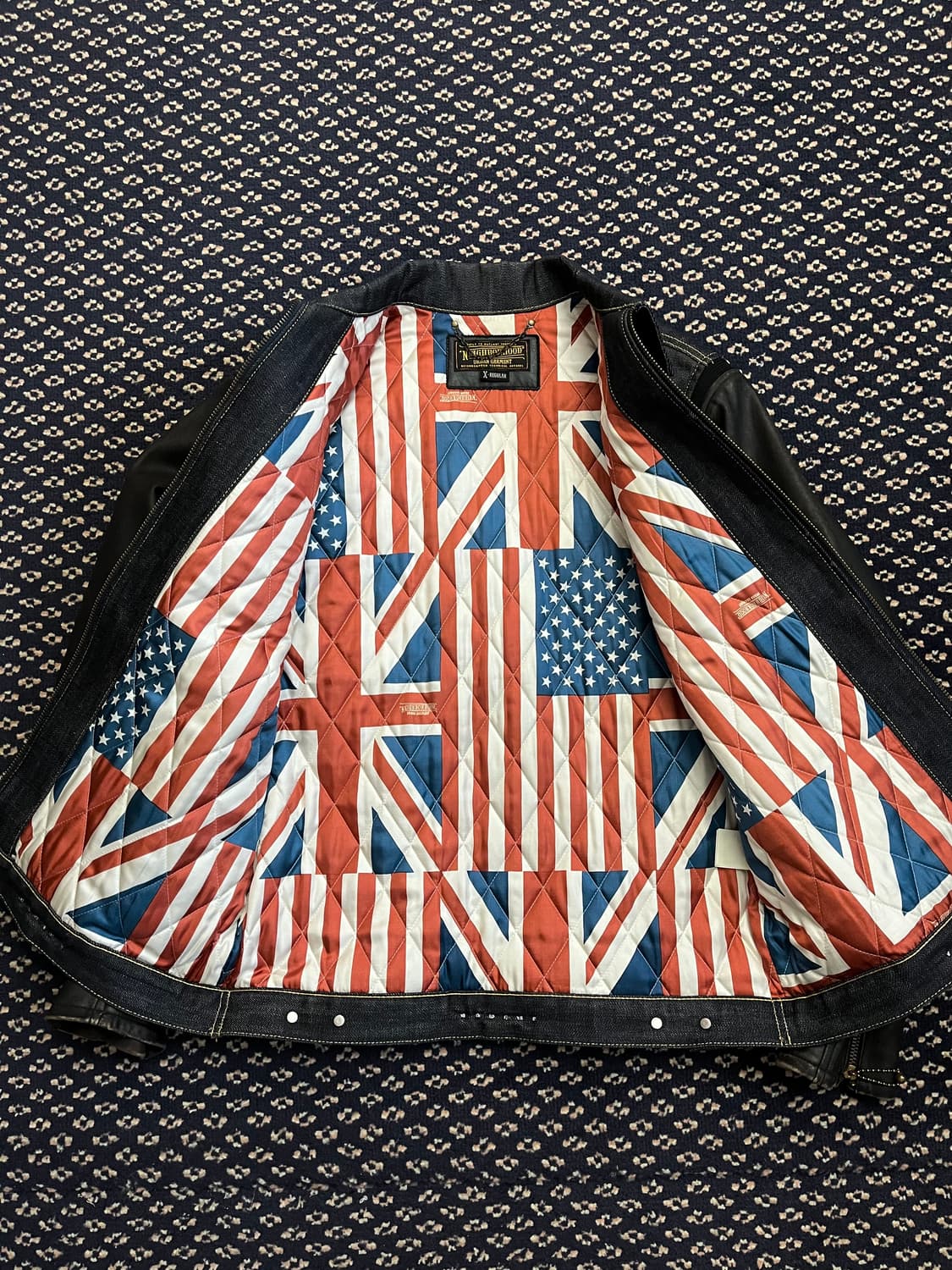 네이버후드 데님 레더자켓 상품이미지8