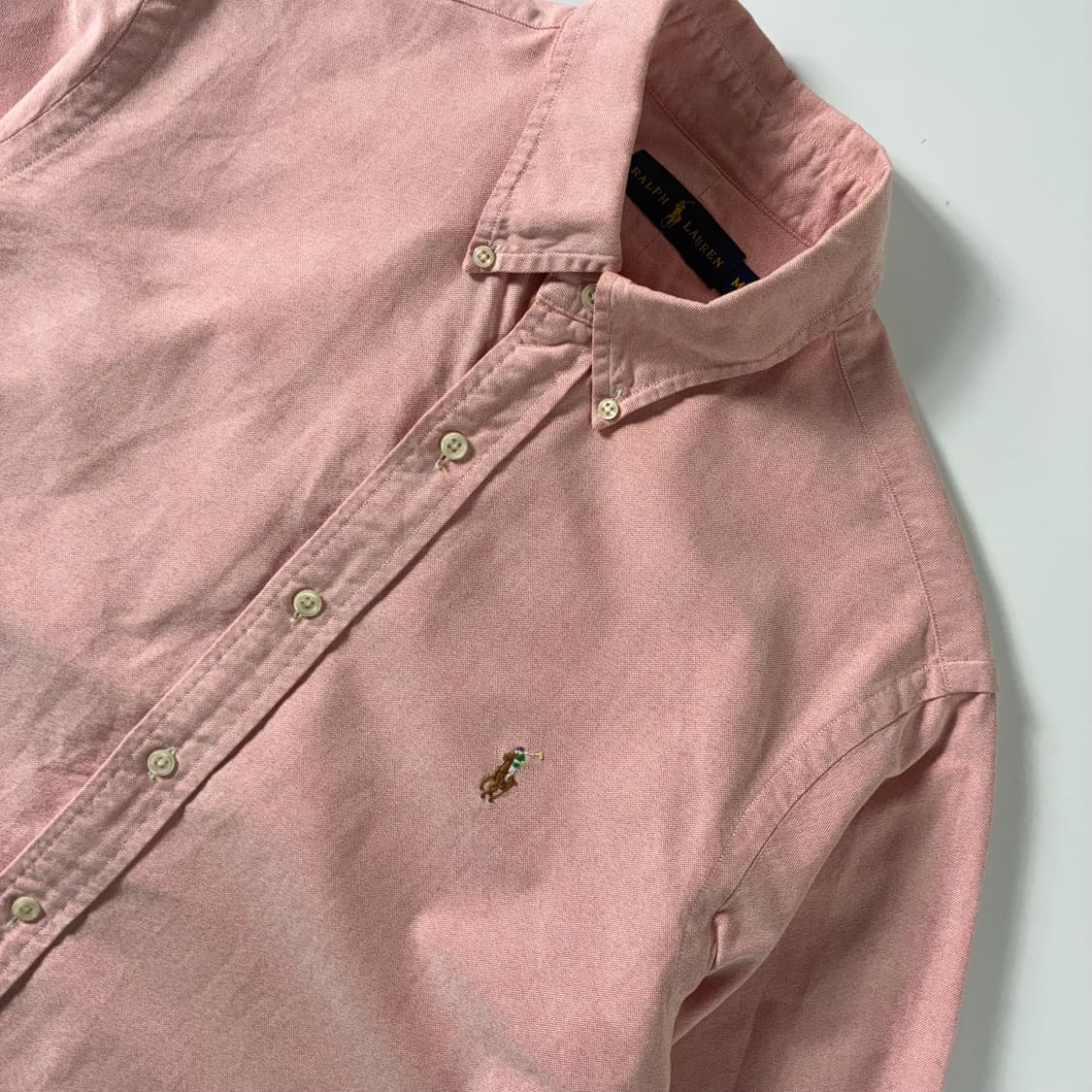 Polo  폴로 랄프로렌 자수 코튼 핑크 옥스퍼드 셔츠  상품이미지3