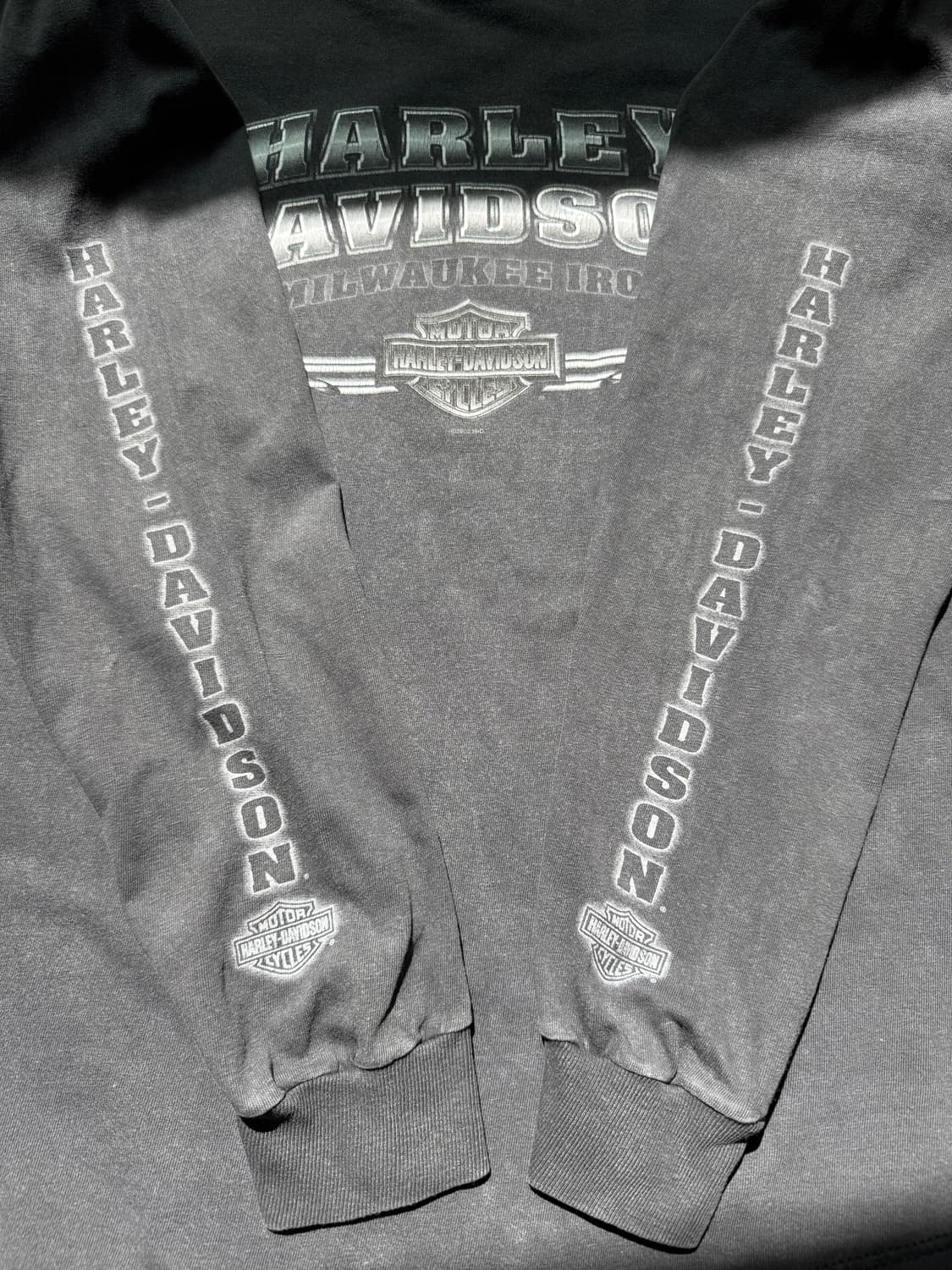 할리데이비슨 00s 크롬 빈티지 롱슬리브 티셔츠  상품이미지4