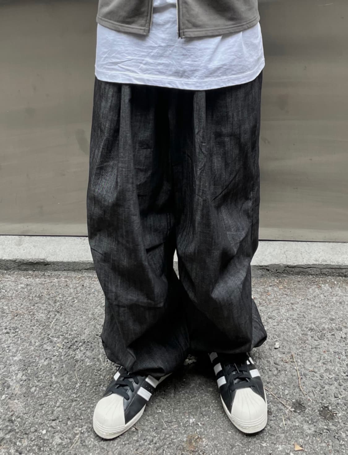 디서먼트 와이드 벌룬 데님팬츠 상품이미지1