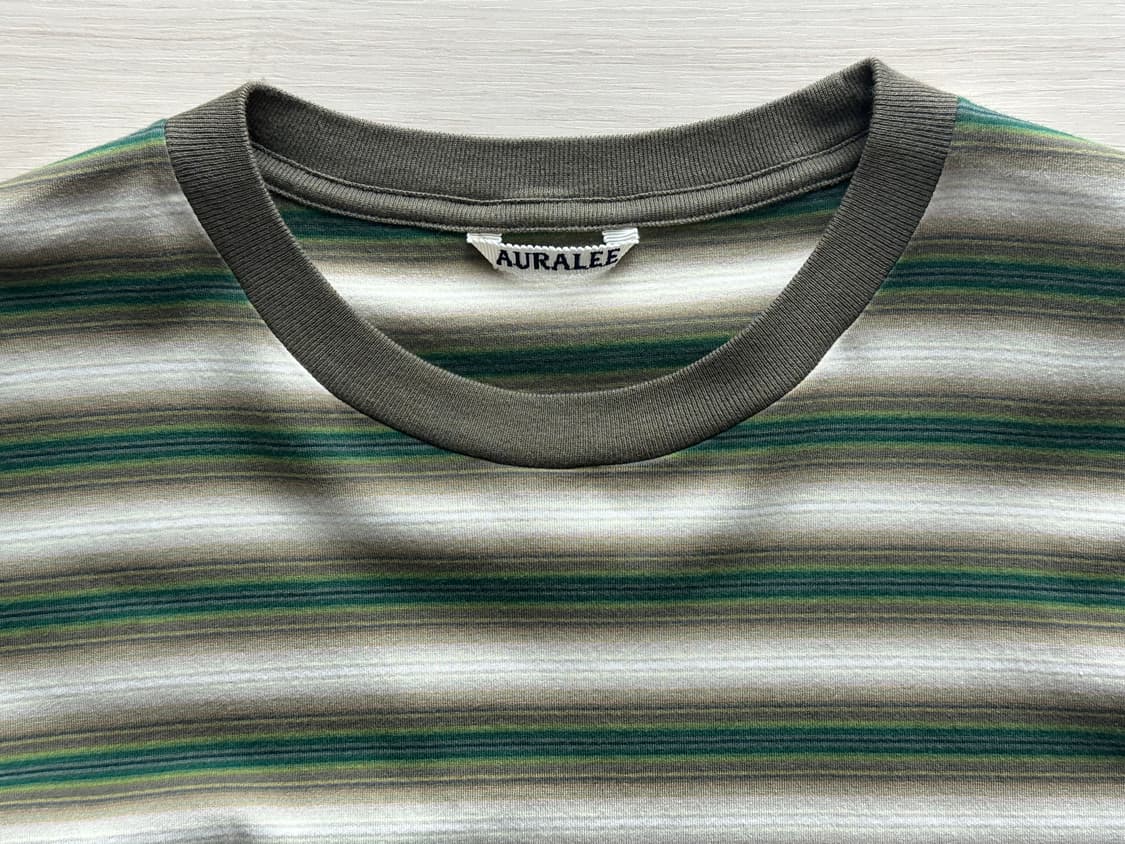 [4] 오라리 25aw 그라디언트 스트라이프 저지 L/S 티 상품이미지2