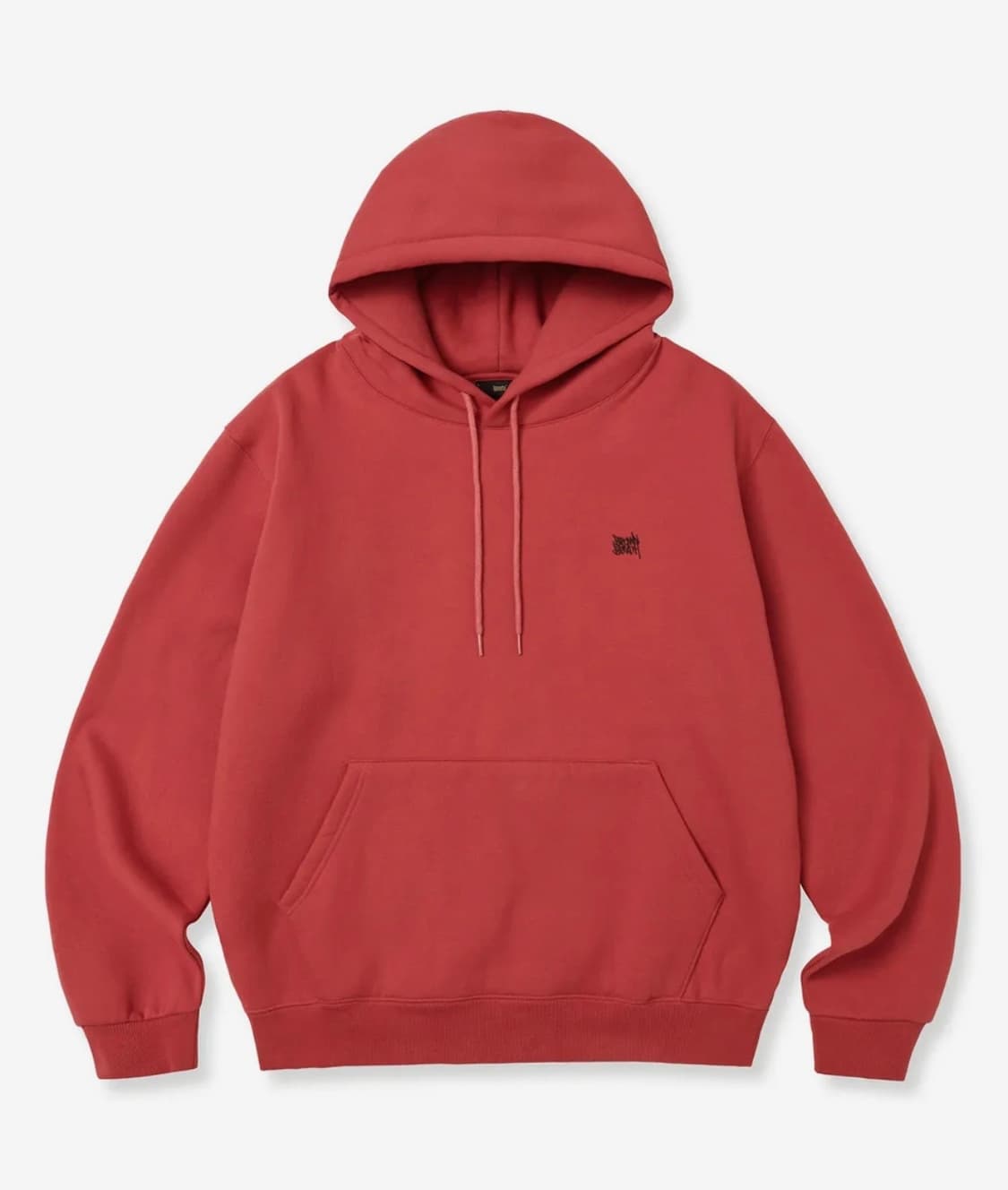 브라운브레스 레드 기모 후드티 상품이미지1