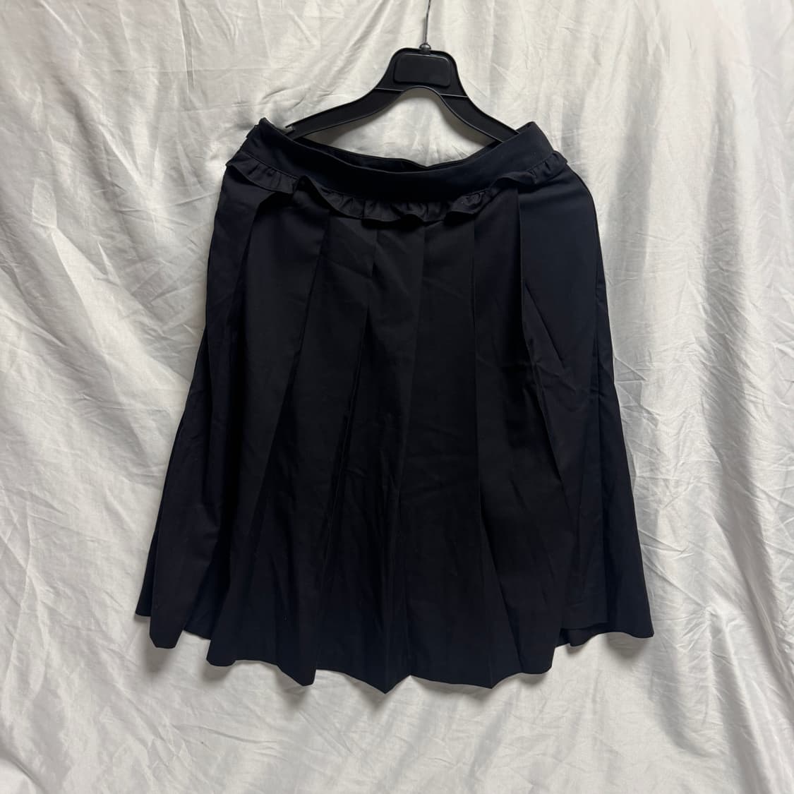 크랭크 프릴 플리츠 미디스커트 s 상품이미지4