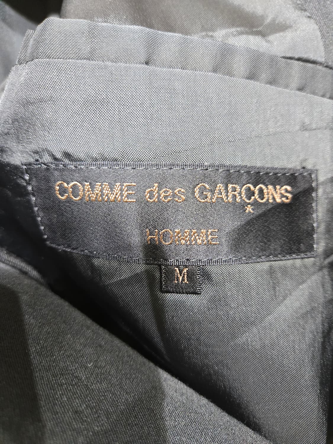 꼼데가르송 블랙 더블 브레스티드 자켓 상품이미지5