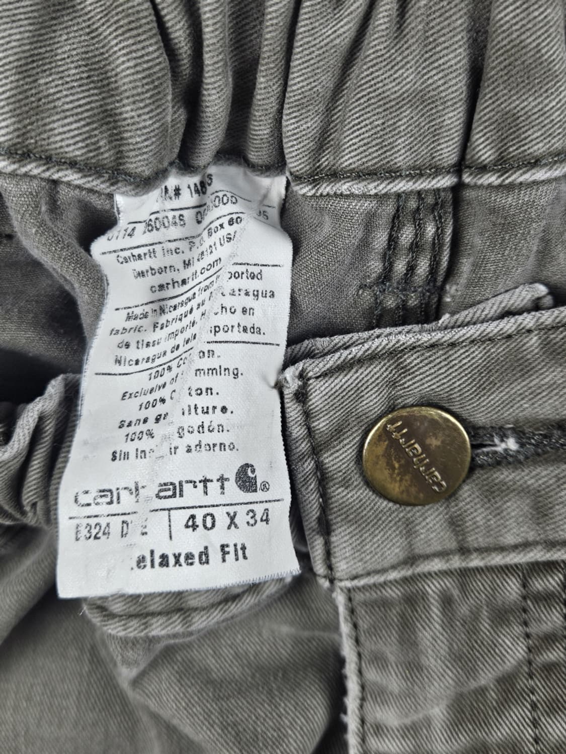 칼하트 밴딩 리페어 커스텀 카펜터 워크 팬츠 (40X34) / 10635 상품이미지7