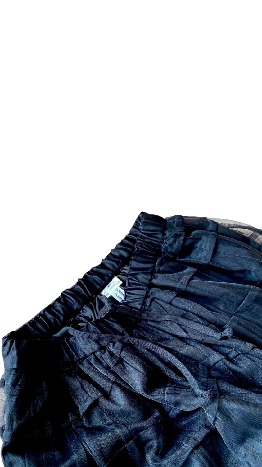 꼼데가르송 layered sarouel harem black pants 상품이미지3