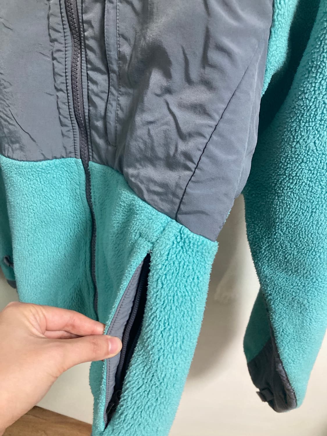 일본 빈티지 노스페이스 후리스 민트색 상품이미지6