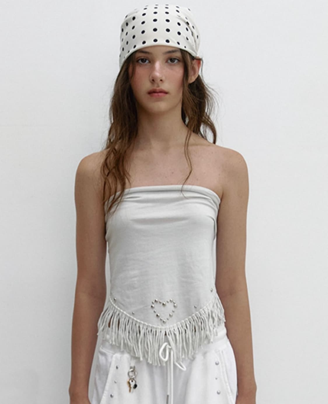 ASURA TASSEL STUD SCARF 상품이미지1