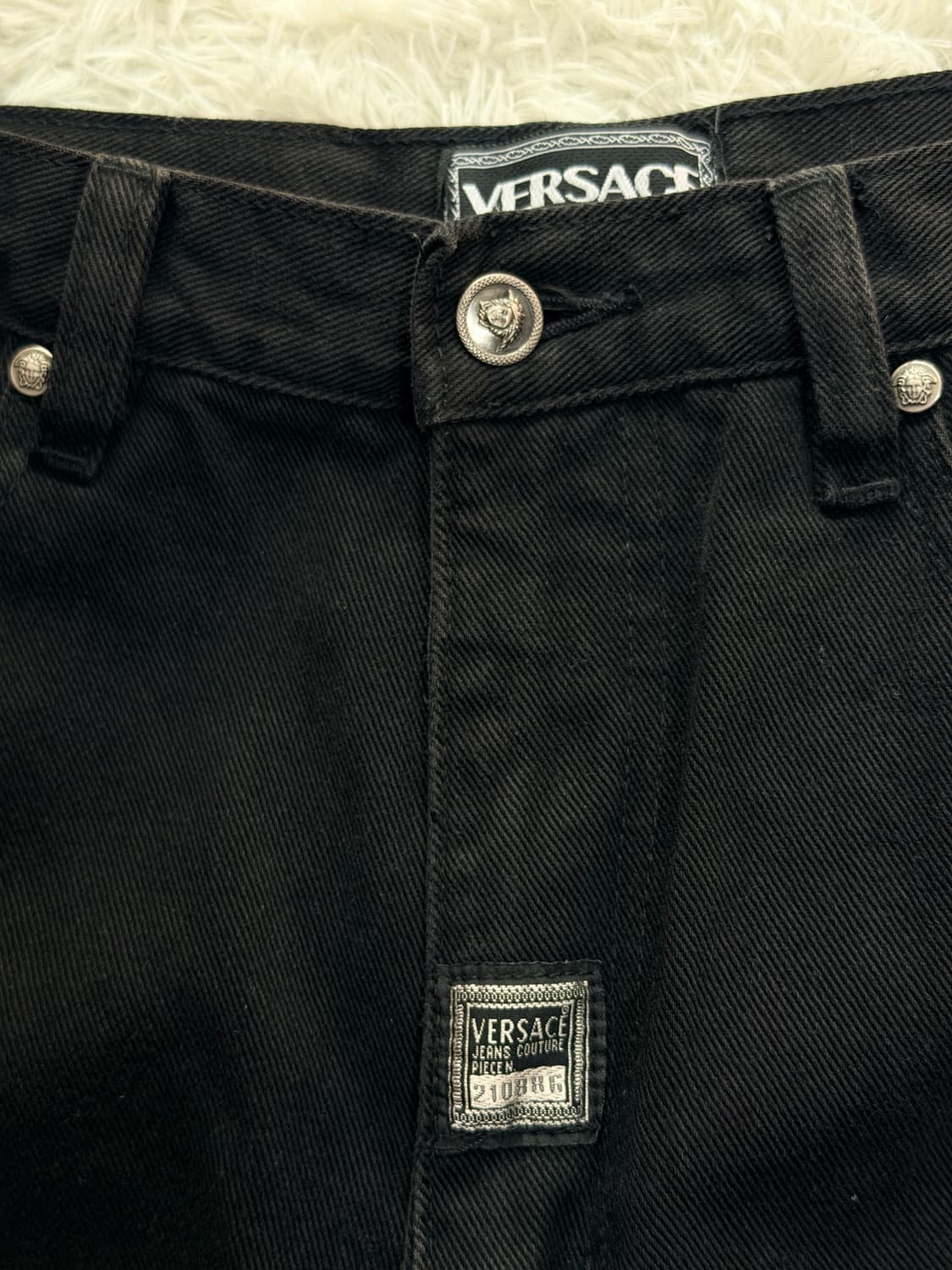 베르사체 블랙 데님 팬츠 30사이즈 상품이미지7