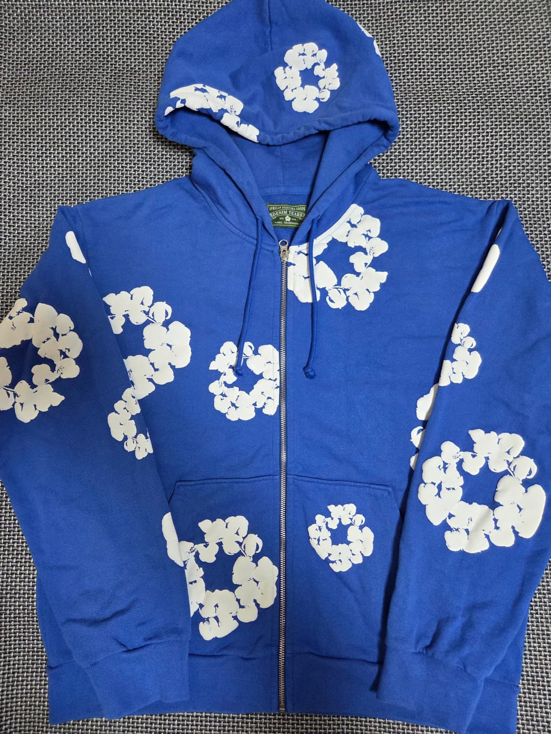 데님티어스 후드집업 블루 m 상품이미지2