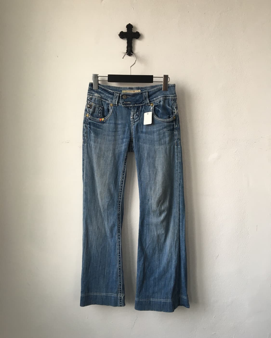 Back pocket point denim pants 상품이미지2