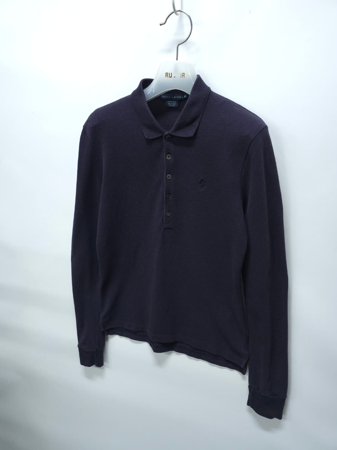 폴로 랄프로렌 여성 긴팔 폴로 셔츠 M 네이비 상품이미지10