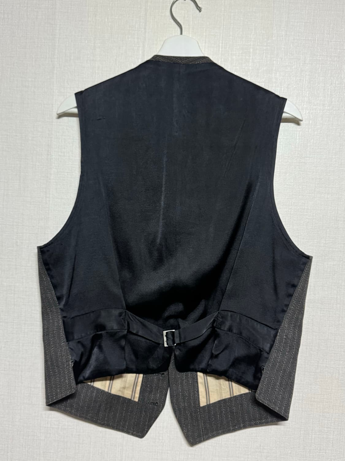 Y’s for men 요지야마모토 스트라이프 6버튼 4포켓 베스트 상품이미지2