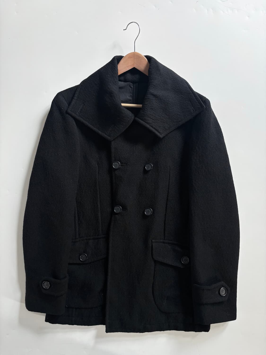 BOTTEGA VENETA 보테가 베네타 블랙 피 코트 상품이미지2