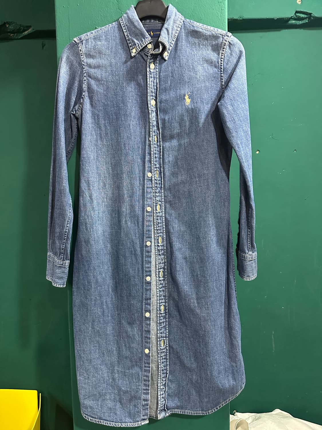 폴로 데님 롱셔츠XS 상품이미지1