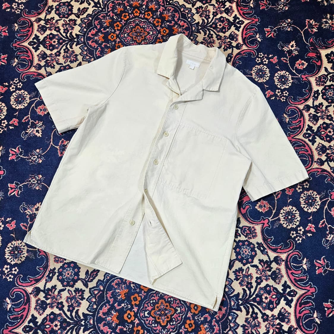 코스(COS) 카라넥 루즈핏 반팔 셔츠 L (100-105) size 상품이미지1