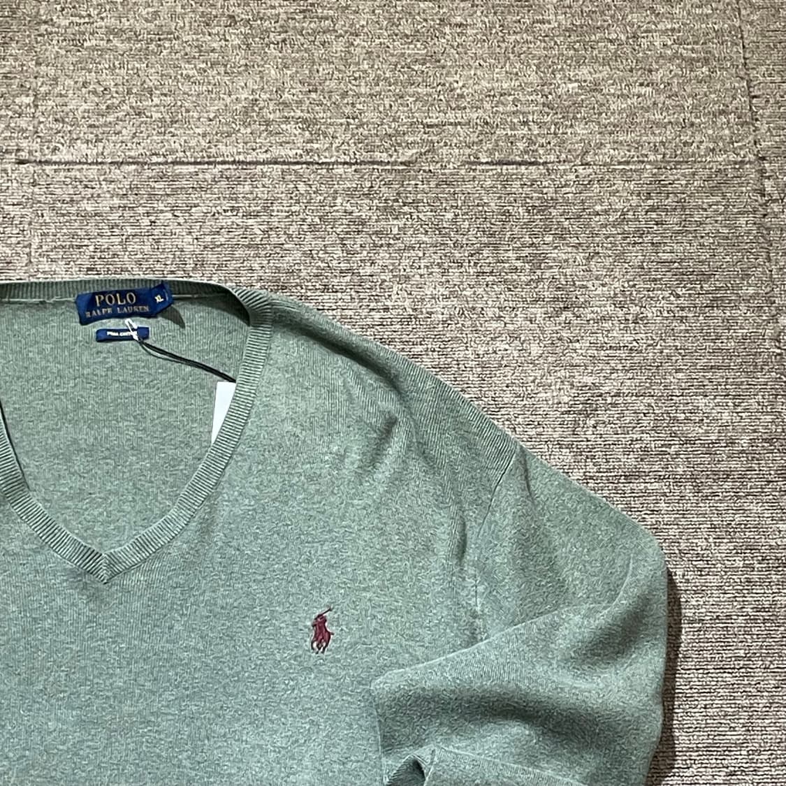 (XL) POLO 폴로 랄프로렌 피마코튼 브이넥 니트 상품이미지2