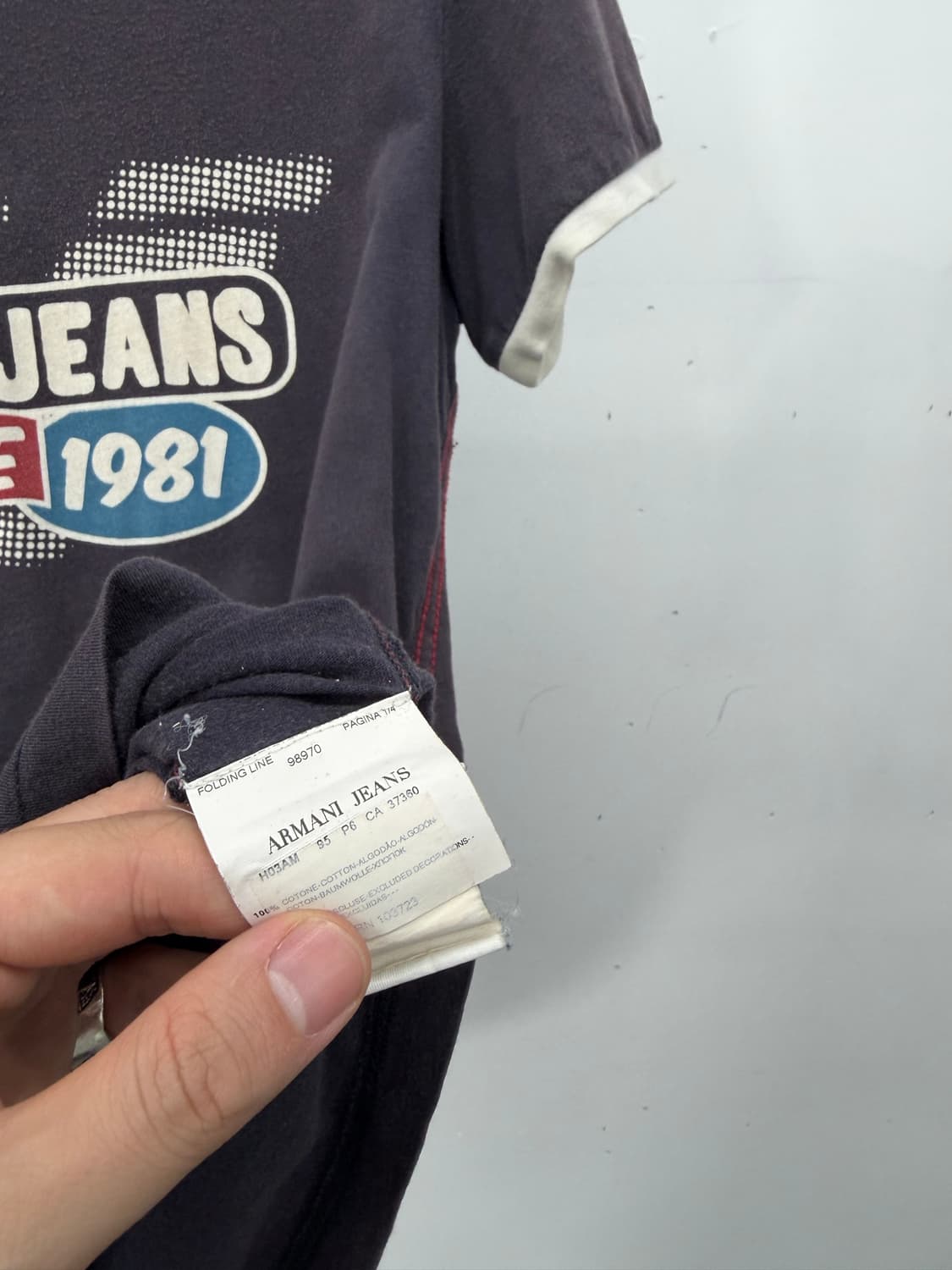 Armani Jeans faded ringer tee 상품이미지9