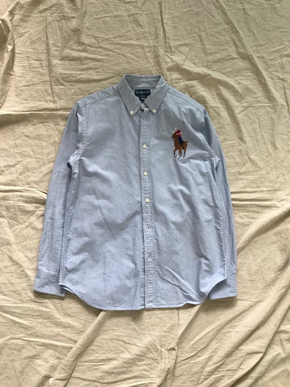 폴로 랄프로렌 빅포니로고 스카이블루 셔츠 상품이미지5