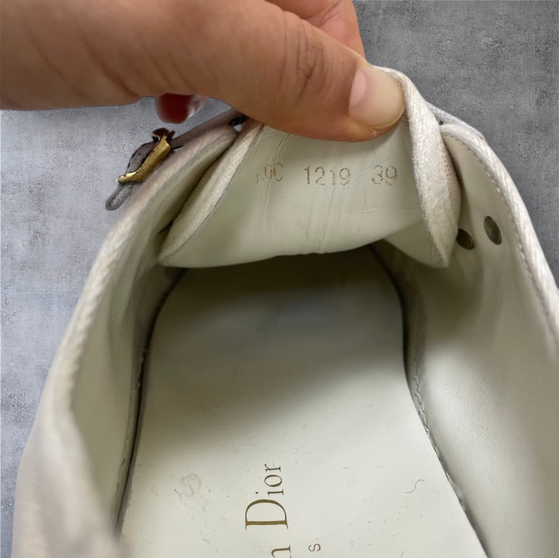 디올 Dior 베이지 워크앤디올 캔버스 스니커즈 39 상품이미지6