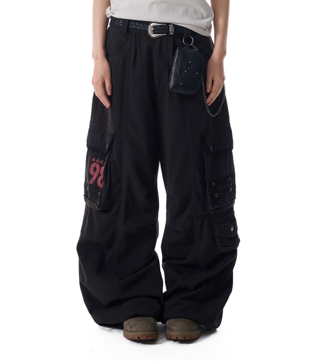 아캄 98 Knee Pin-Tuck Contrast Cargo Pants 상품이미지1