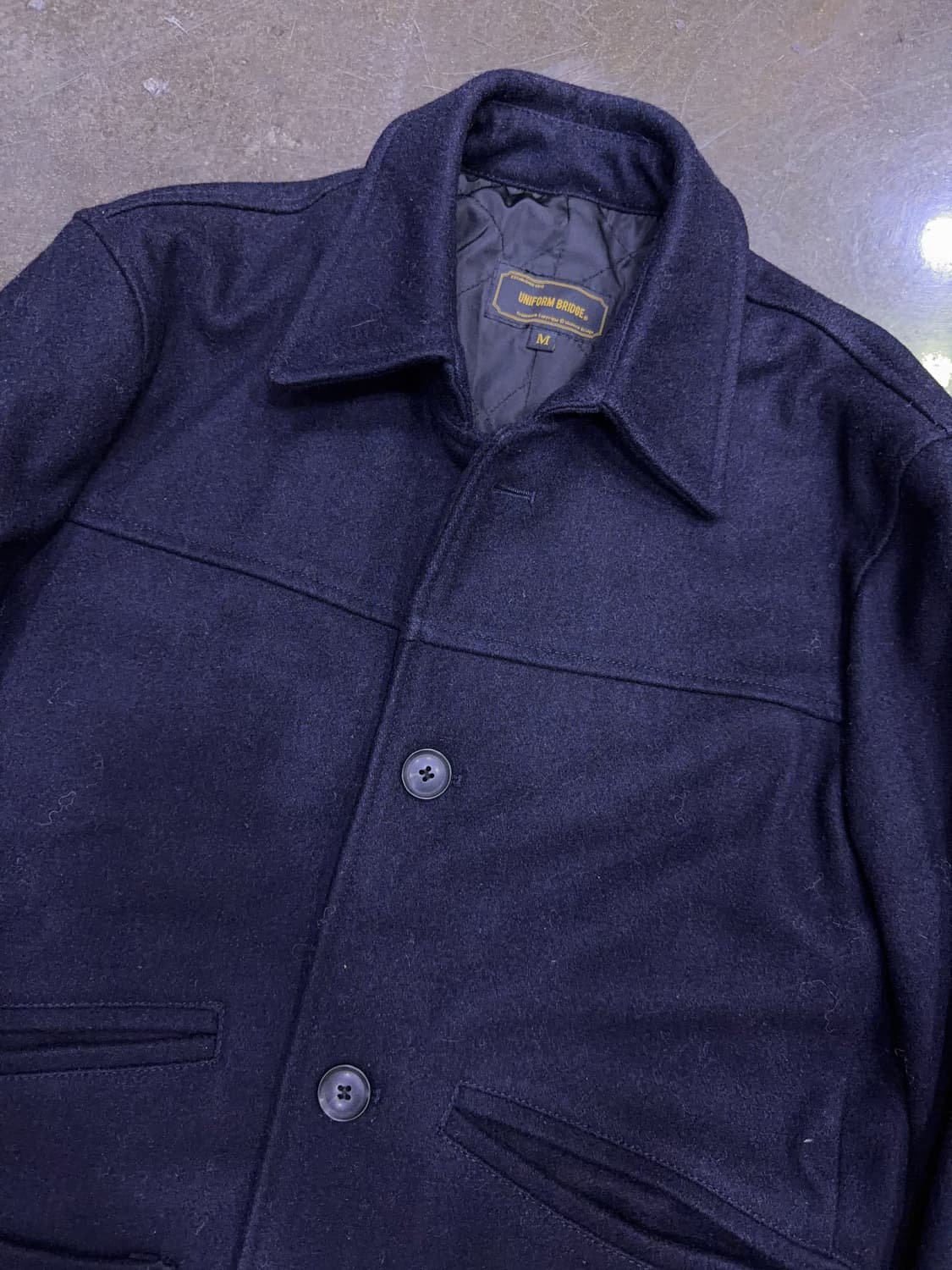 유니폼브릿지 울 포켓 하프코트 M 상품이미지3