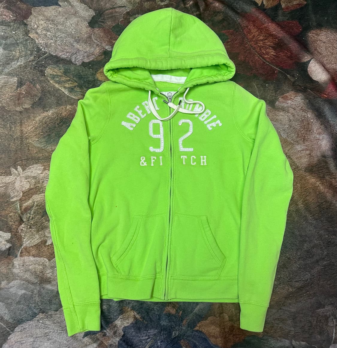 아베크롬비 빈티지 타이트핏 빅로고 라이트그린후드집업 M 상품이미지1