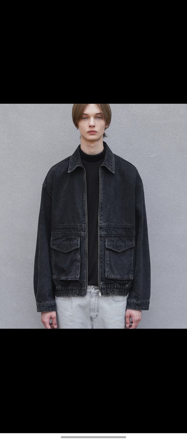 드로우핏 데님 자켓[블랙] 상품이미지1