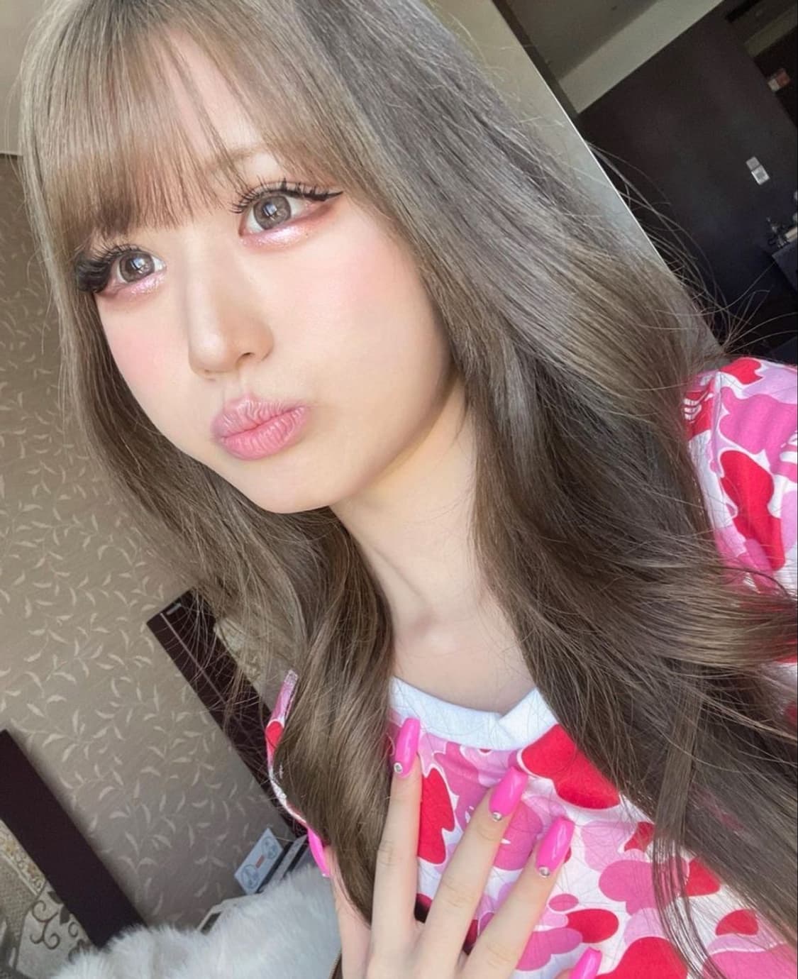 베이프 핑크 카모 원피스  상품이미지3