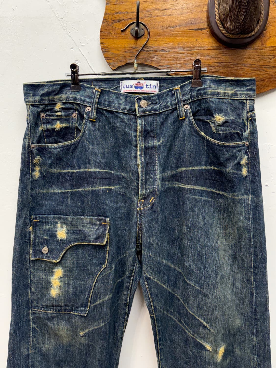 JUSTIN Original J.517 Distressed Denim 상품이미지7