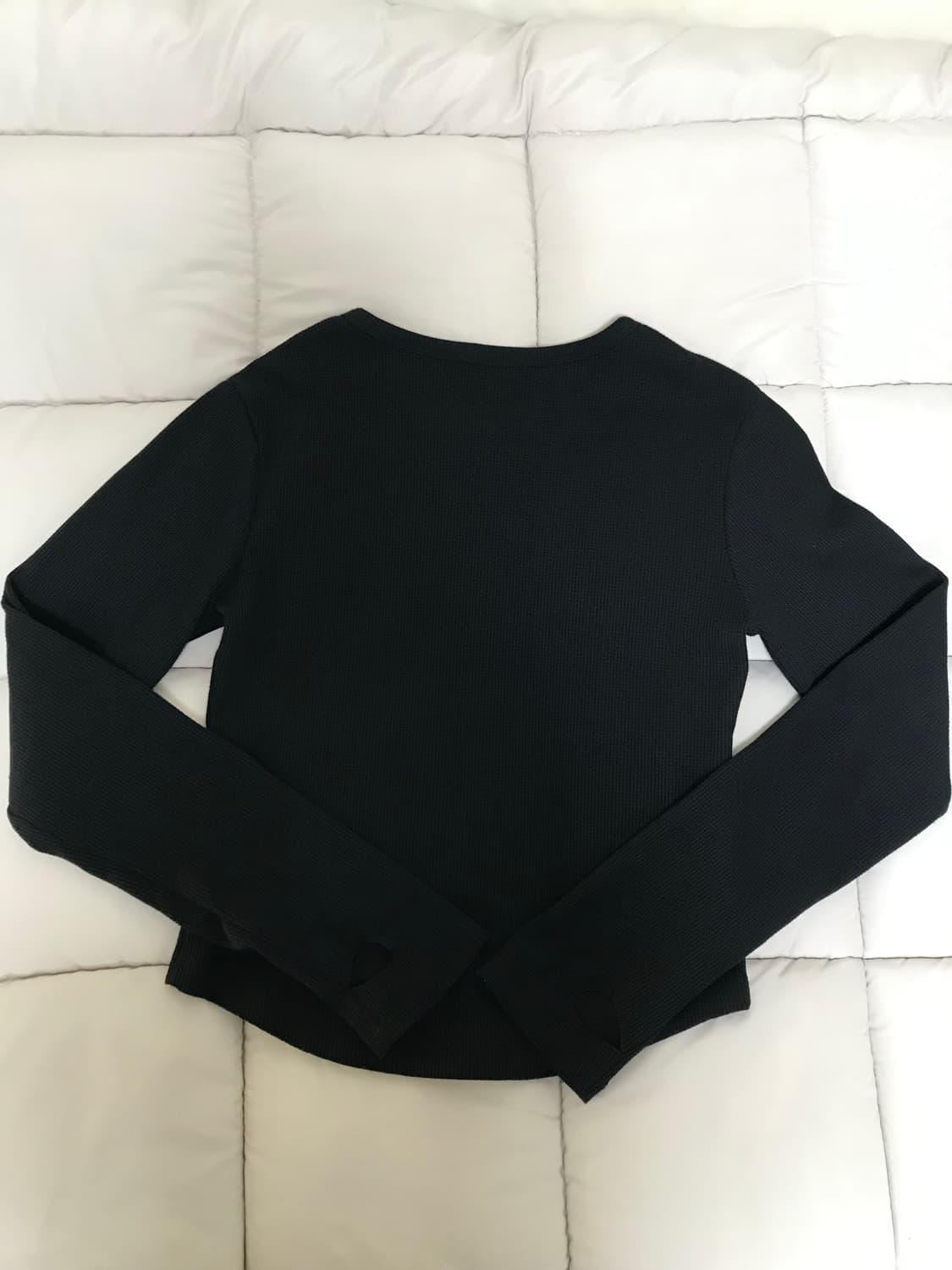 락케이크 Applique Logo Button Top - Black 상품이미지5