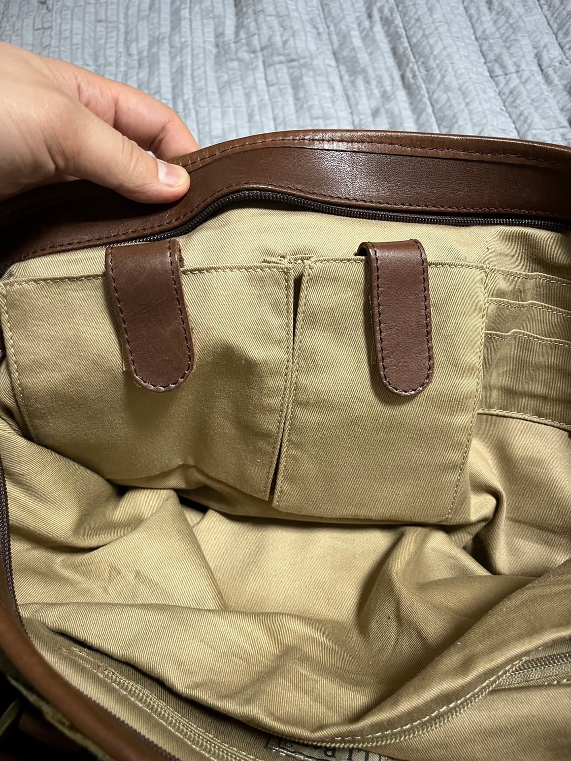 L.L Bean 엘엘빈 에스닉 패턴 레더 토트백 상품이미지9