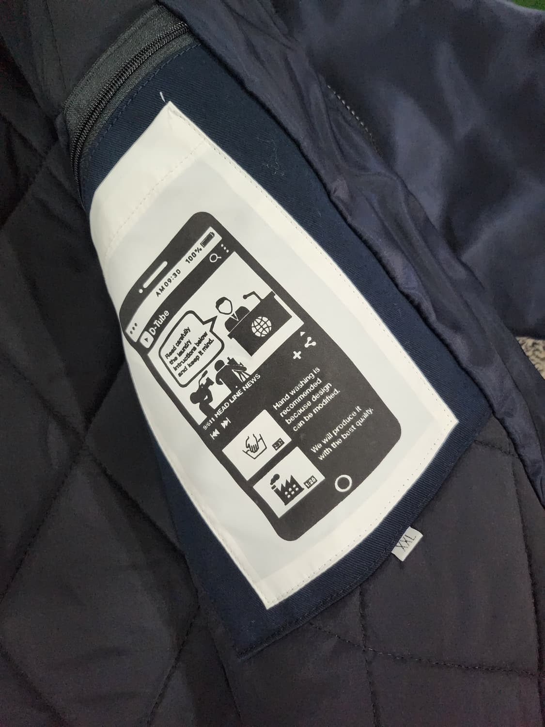 네이비 스트릿 로고 점퍼  상품이미지6