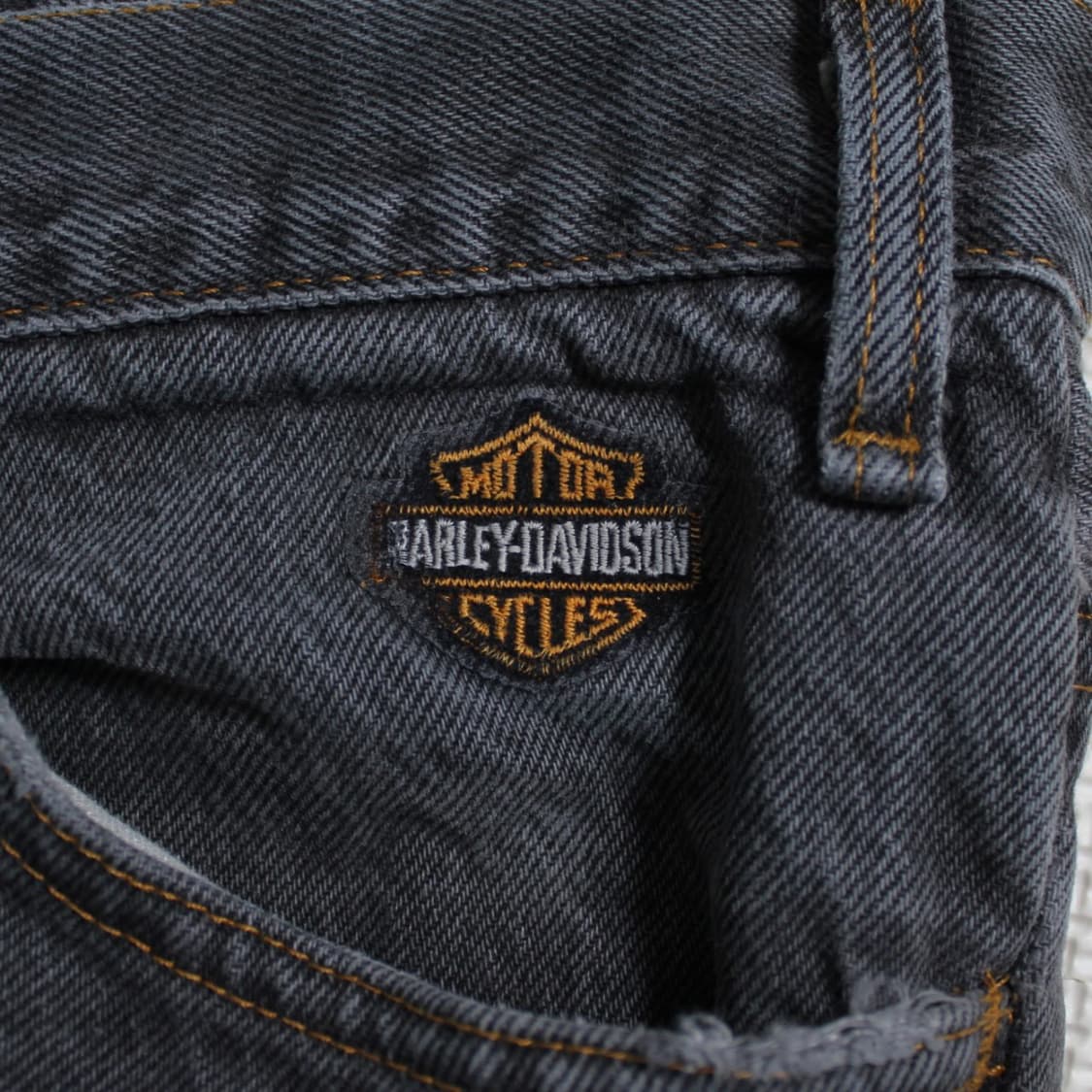 Harley-Davidson 할리 데이비슨 미국생산 블랙 데님 팬츠 상품이미지6