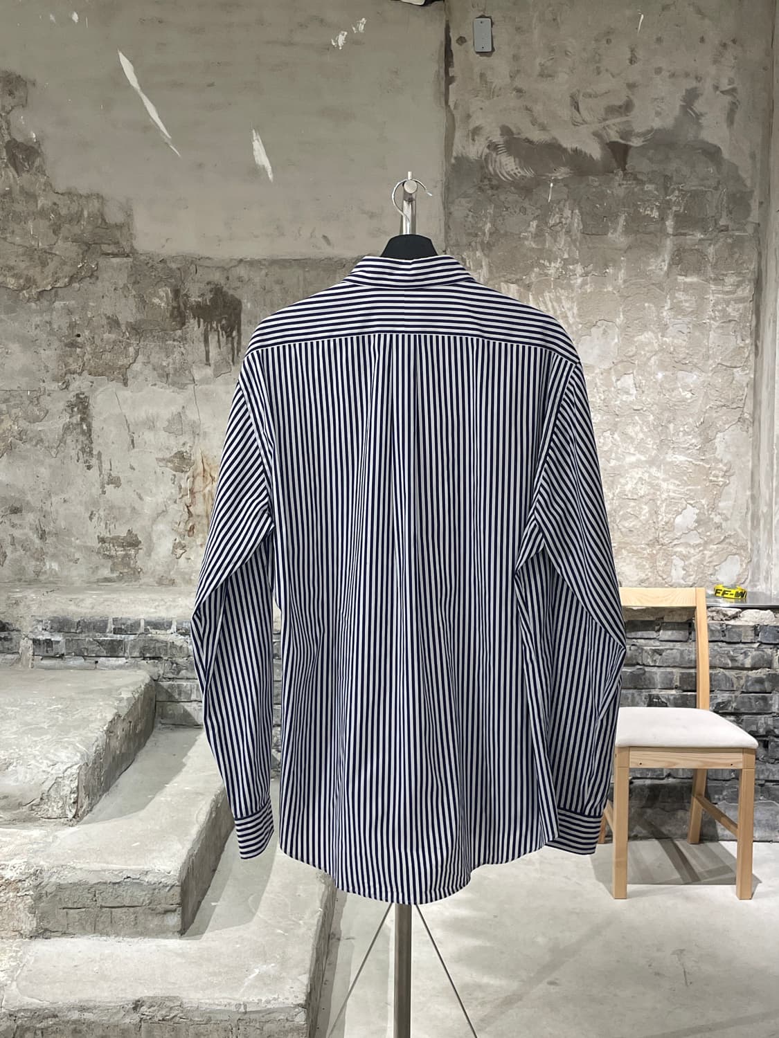 와이 프로젝트 핀치드 로고 스트라이프 코튼 셔츠 상품이미지6