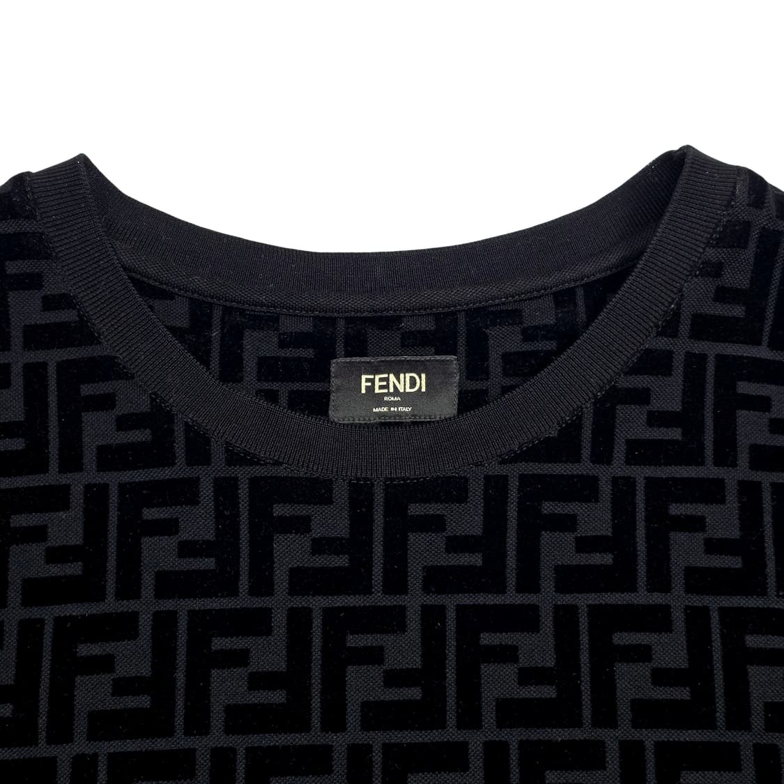 펜디 FF 자가드 벨벳 반팔 티셔츠 상품이미지4