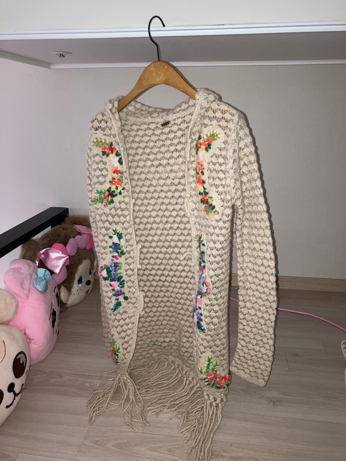 멕시칸 자수 하구미 모리걸 에스닉 히피 집시걸 가디건 원피스 목도리 머플 상품이미지3