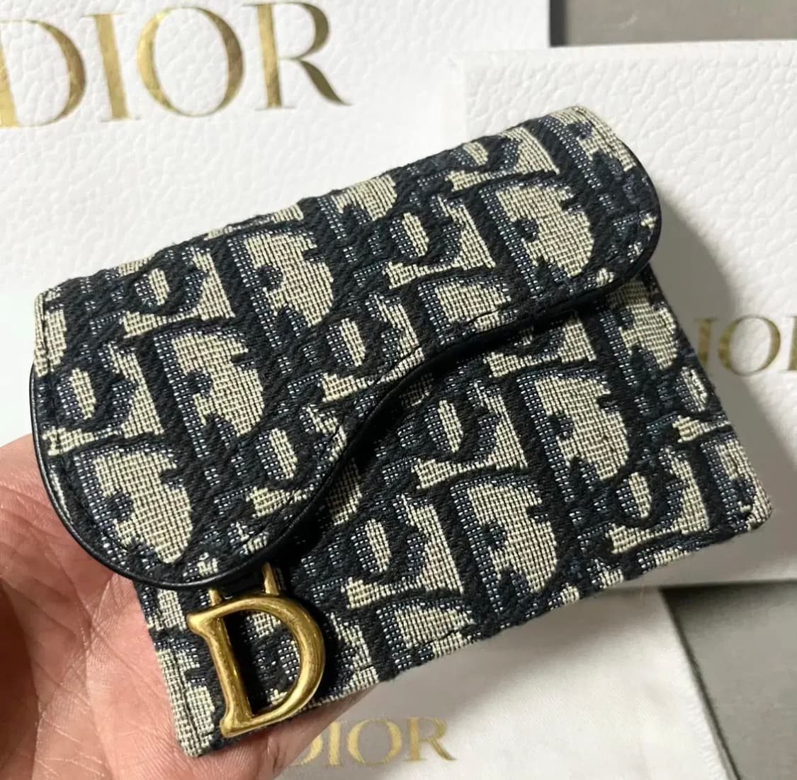 [정품/OS] 디올 새들 카드지갑 상품이미지2