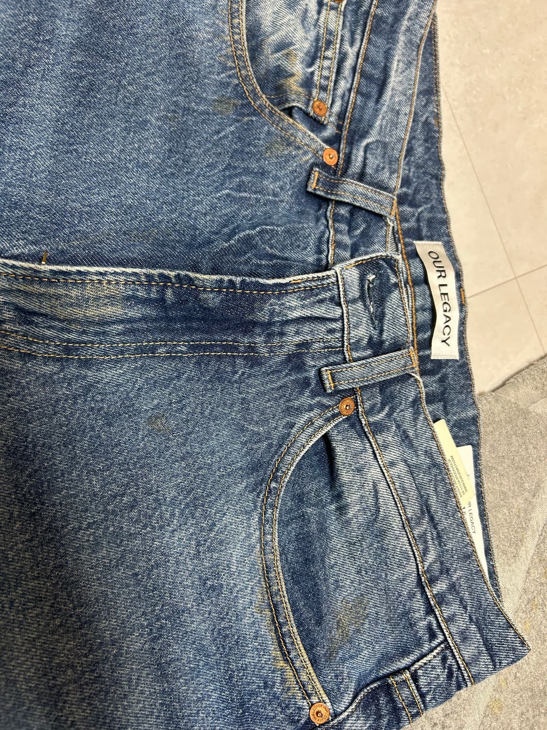 25ss ourlegacy 써드컷 데드라인워시 상품이미지3