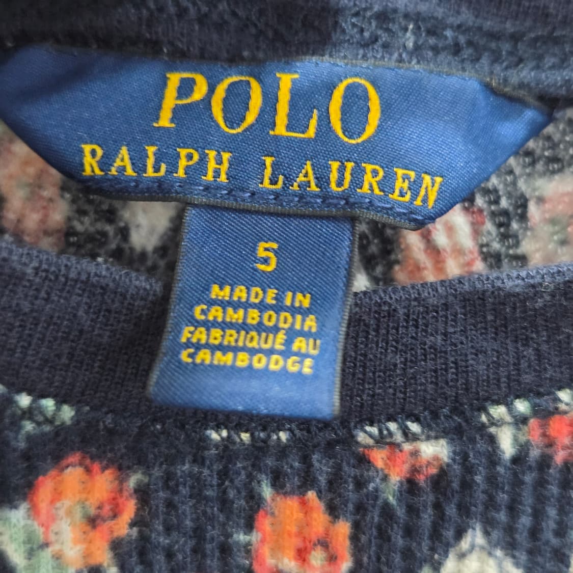 폴로랄프로렌 여아 플로럴 와플 원피스 5  상품이미지3