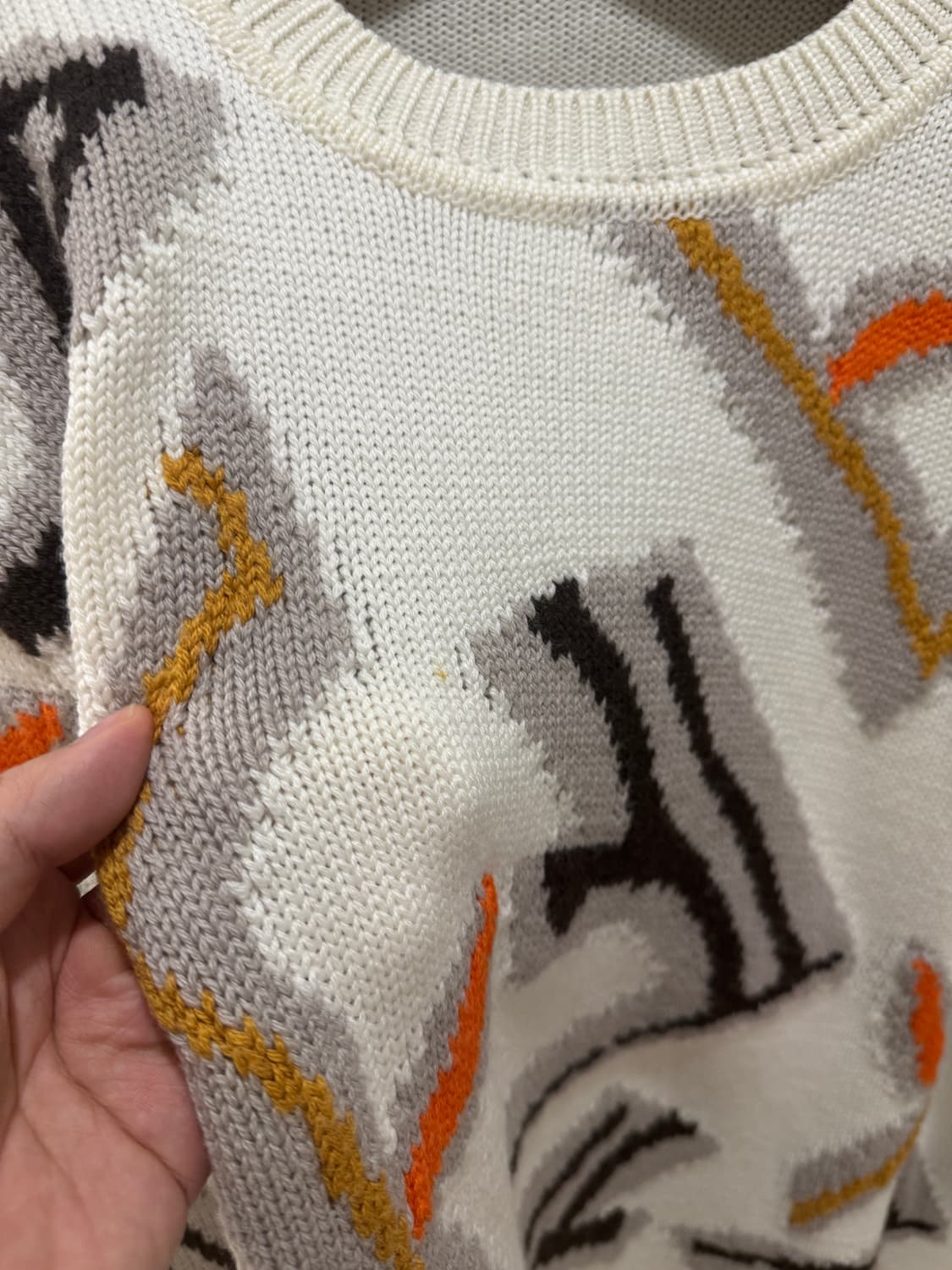 펜디 멀티컬러 러고 울 니트 아이보리 상품이미지2