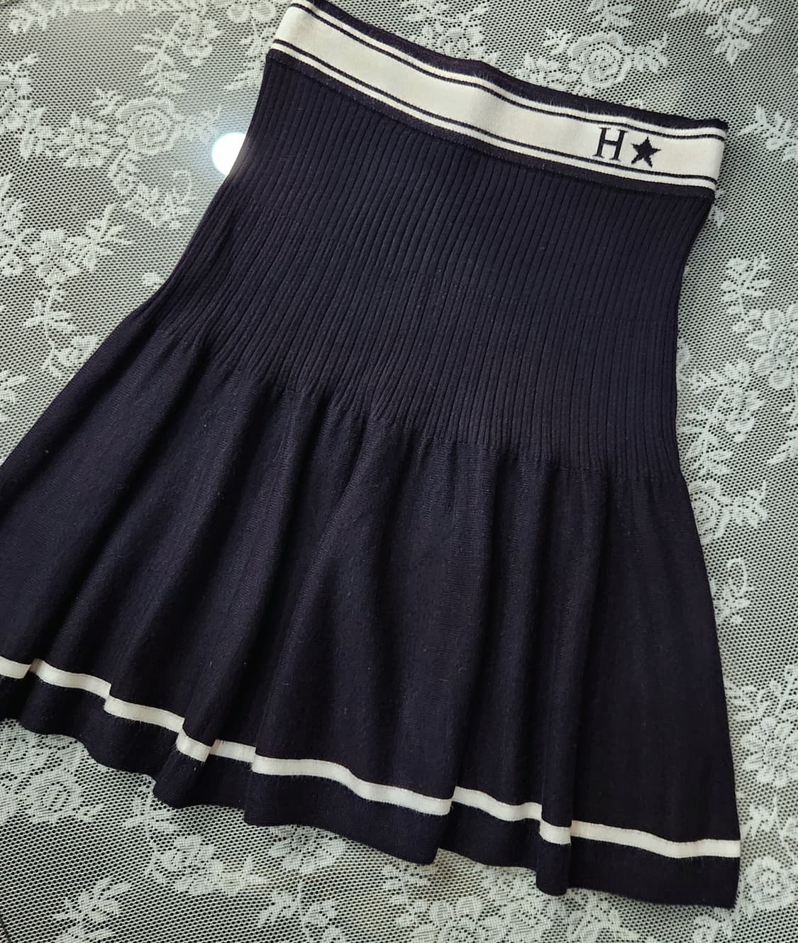 (새상품)에고이스트 허리밴딩 니트 미니스커트55 상품이미지3