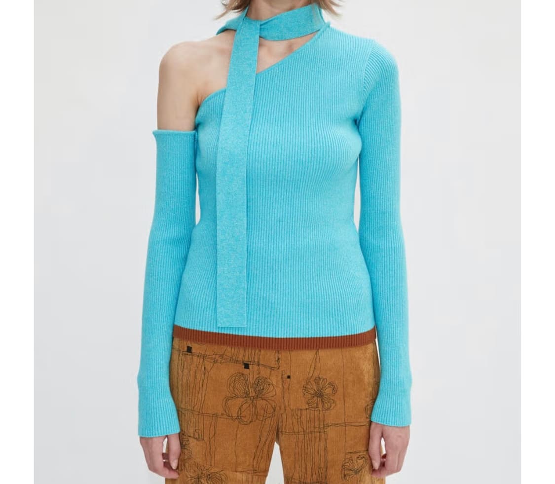 앤더슨벨 CONNY SCARF NECK TIGHT KNIT TOP atb 상품이미지2