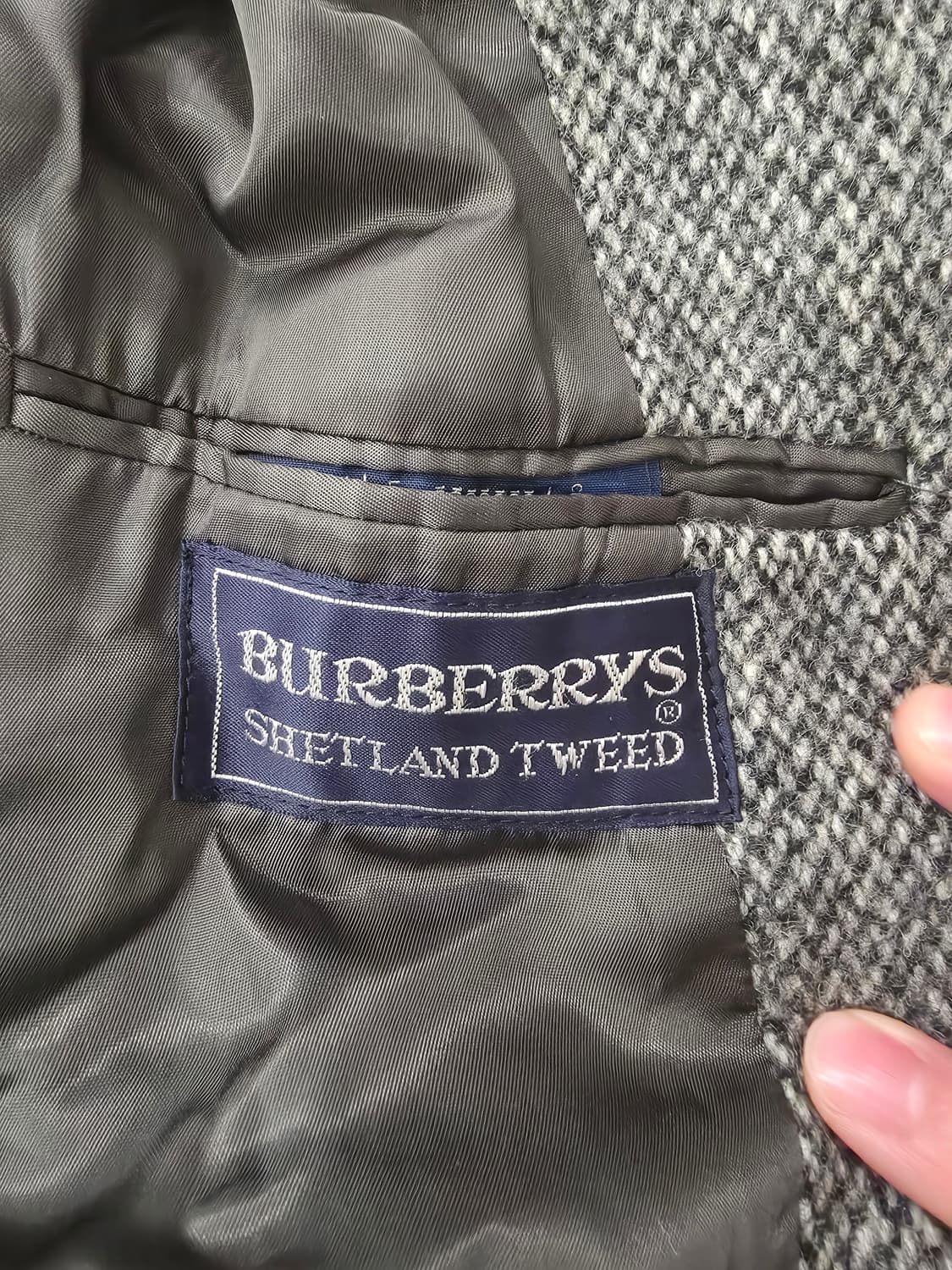 버버리 셰틀랜드 트위드 코트 상품이미지4