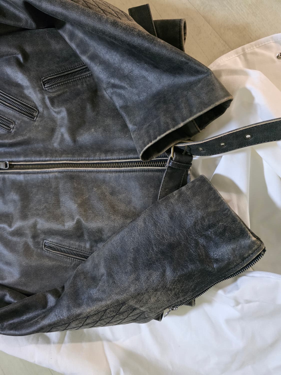 앤더슨벨 위노나 레이싱 바이커 레더 자켓 L 상품이미지5